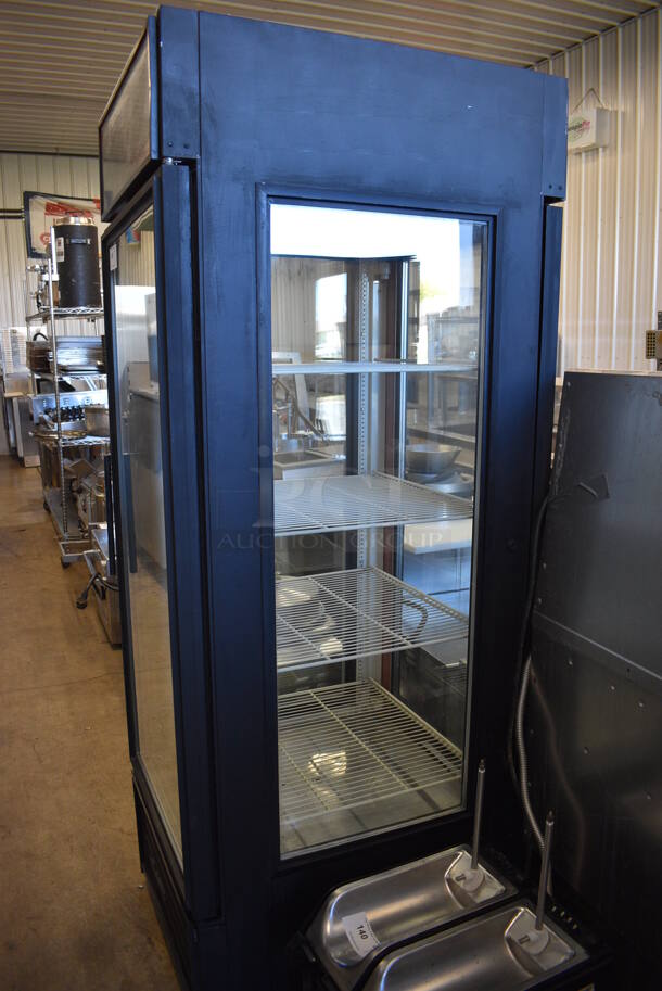 True G4SM-23PT Metal Commercial Single Door Pass Through Reach In Cooler Merchandiser w/ Poly Coated Racks. 115 Volts, 1 Phase. 27x33x79. Tested and Powers On But Does Not Get Cold - Image 5 of 7