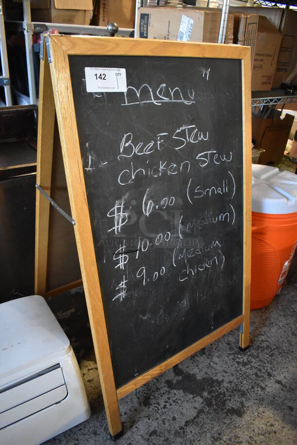 A Frame Black Board Sidewalk Sign. 24x23x40 - Image 2 of 4