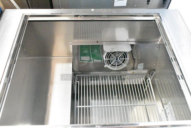 LIKE NEW! Turbo Air JBT-36-N Stainless Steel Commercial Prep Table. 115 Volts, 1 Phase. Tested and Working! - Image 3 of 8
