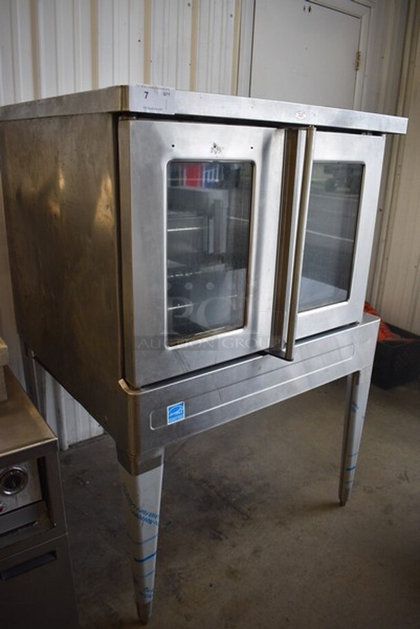 Blodgett Model SHO-100-E Stainless Steel Commercial Electric Powered Full Size Convection Oven w/ View Through Doors, Metal Oven Racks and Thermostatic Controls on Metal Legs. 208 Volts, 3 Phase. 38.5x40.5x57. - Image 5 of 9