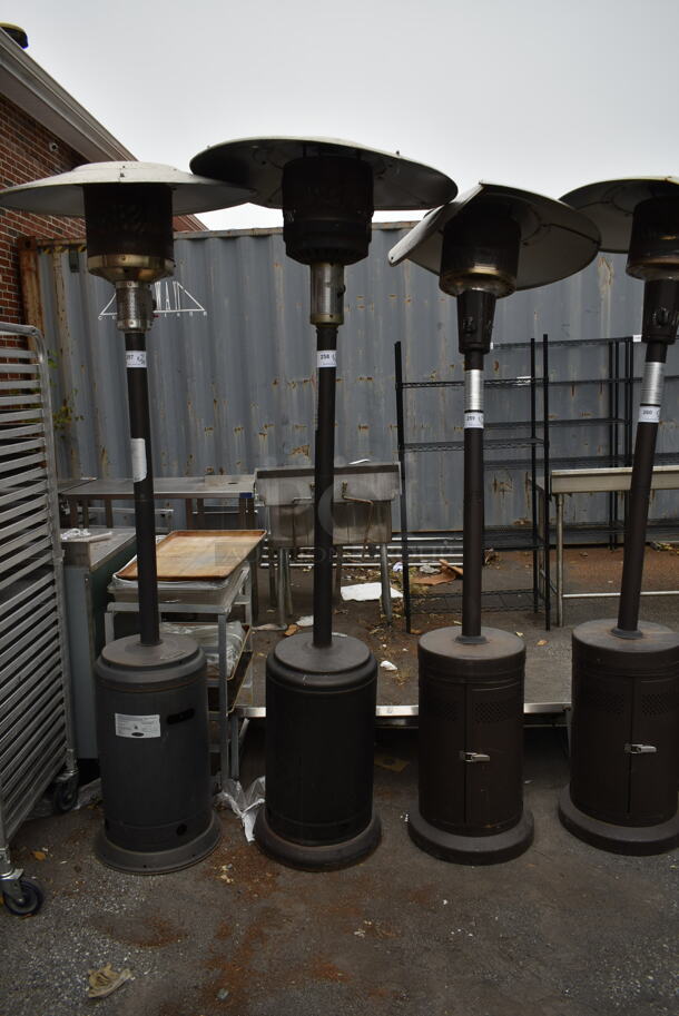 Metal Floor Style Propane Gas Powered Patio Heater. - Image 1 of 6