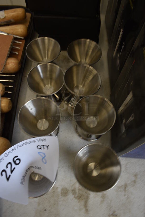 8 Stainless Steel Jigger / Shot Measuring Cups. 2x2x2. 8 Times Your Bid! - Image 2 of 2