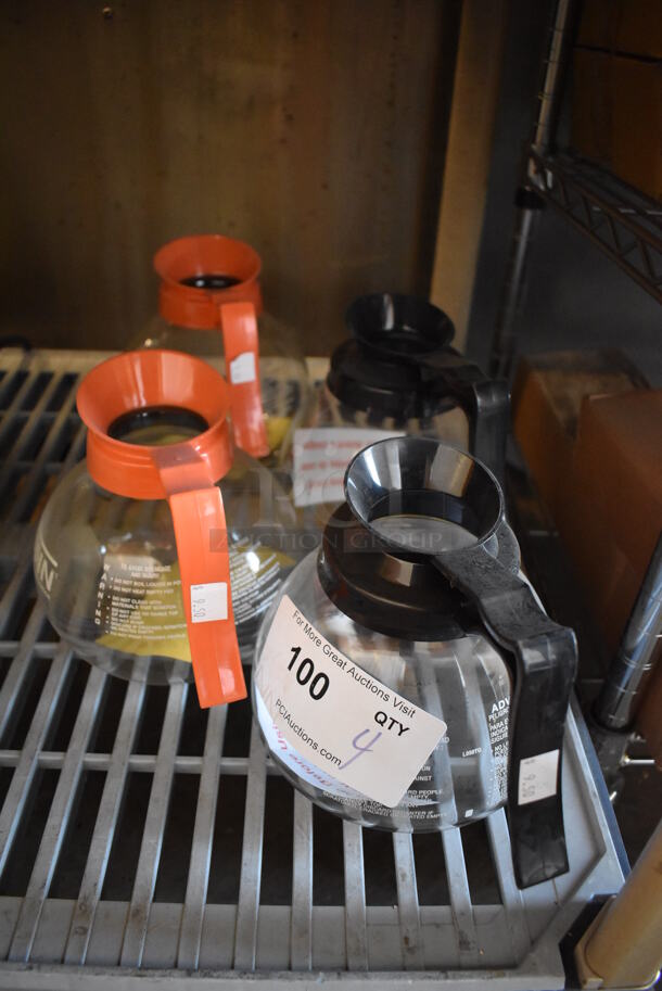 4 Coffee Pots. 8.5x6x7. 4 Times Your Bid! - Image 3 of 3