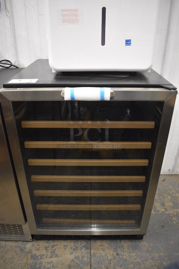BRAND NEW SCRATCH AND DENT! Danby DWC508BLS Metal Mini Wine Chiller Merchandiser. 115 Volts, 1 Phase. 24x24x34.5. Tested and Working!