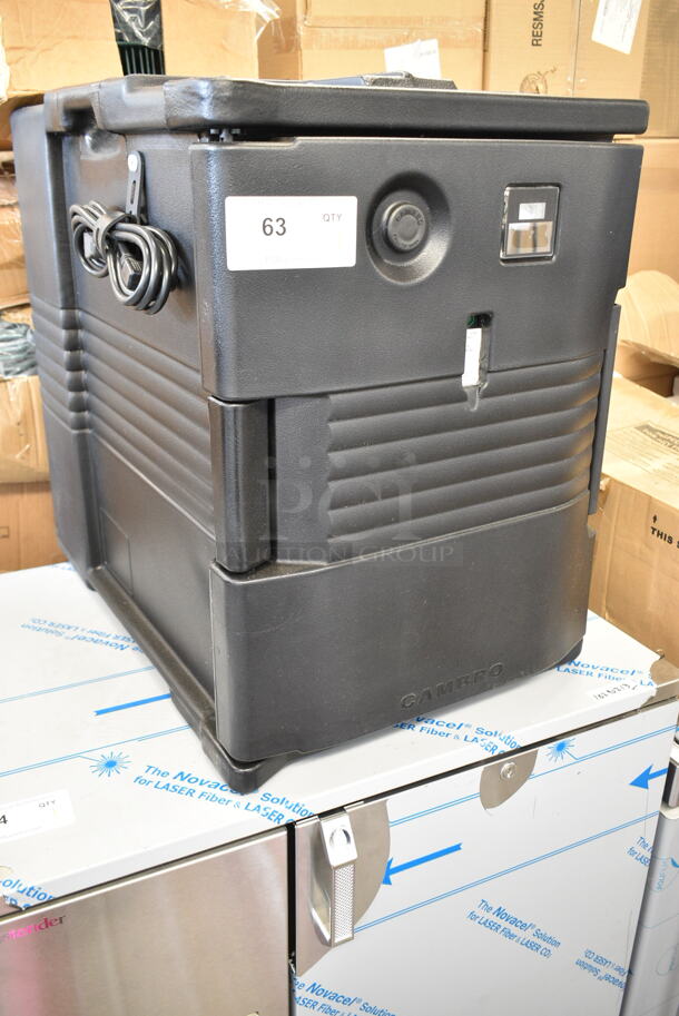 BRAND NEW! Cambro CAM6000 47620 Ultra Pan Carrier® Black Front Loading Insulated Electric (110V, degrees F) Food Pan Carrier - 6 Full-Size Pan Max Capacity. Tested and Working! - Image 3 of 7