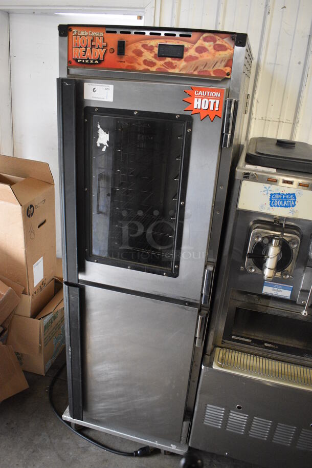 CresCor Model H138NPS36CLCMQRL Stainless Steel Commercial 2 Half Size Door Reach In Warming Cabinet on Commercial Casters. 120 Volts, 1 Phase. 24x32x73. Cannot Test Due To Plug Style - Image 2 of 8