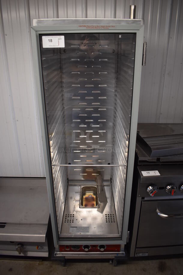 LIKE NEW! Avantco 177HPI1836 Stainless Steel Commercial Heated Holding Cabinet on Commercial Casters. 120 Volts, 1 Phase. 21x32x67. Tested and Working! - Image 1 of 7