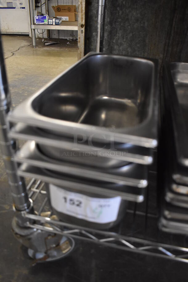 4 Stainless Steel Drop In Bins. 6.5x14x4.5. 4 Times Your Bid! - Image 2 of 3