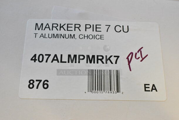 BRAND NEW SCRATCH AND DENT! 407ALMPMRK7 Choice 9" Aluminum 7-Cut Pie and Cake Marker - Image 4 of 4