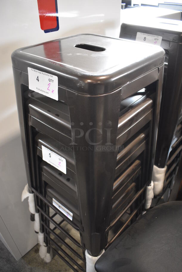 2 BRAND NEW SCRATCH AND DENT! Lancaster Table & Seating Alloy Series Copper Stackable Metal Indoor / Outdoor Industrial Tolix Style Barstool with Drain Hole Seat. 16.5x16.5x30. 2 Times Your Bid! - Image 3 of 7