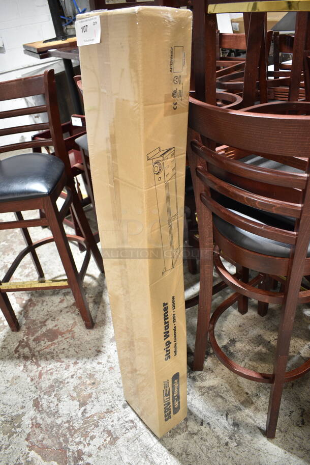 BRAND NEW IN BOX! ServIt 423SWI48CP Stainless Steel Commercial 48" High Wattage Strip Warmer with Infinite Controls. 120 Volts, 1 Phase. - Image 2 of 3