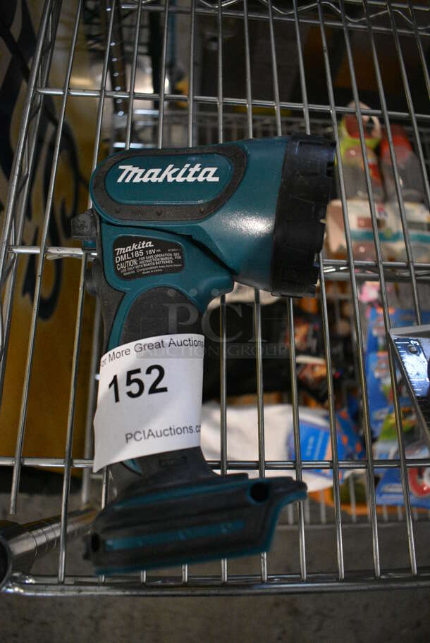 Makita Model DML185 Battery Powered Flashlight. 3x5x8.5