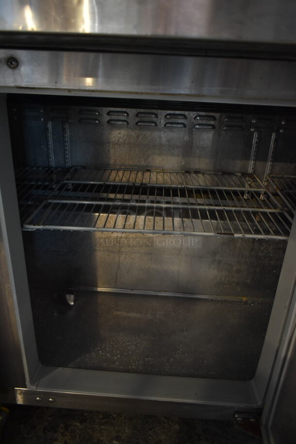 Continental SW72-20M Stainless Steel Commercial Sandwich Salad Prep Table Bain Marie Mega Top on Commercial Casters. 115 Volts, 1 Phase. Tested and Powers On But Does Not Get Cold - Image 8 of 10