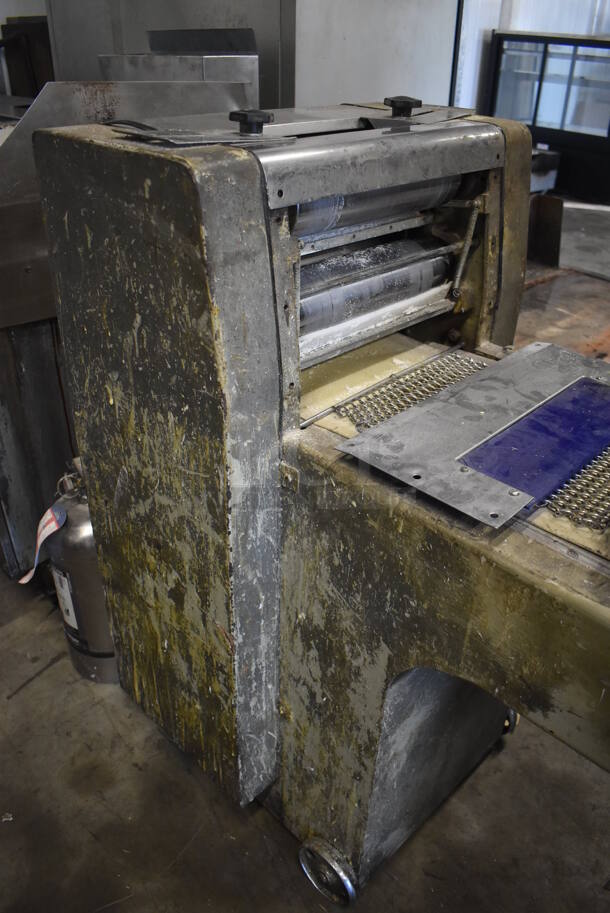 CFAV Metal Commercial Floor Style Dough Sheeter on Commercial Casters. 220 Volts, 1 Phase. 52x23x42 - Image 5 of 9