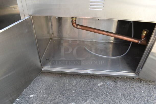 Stainless Steel 3 Bay Sink w/ Undercabinet Spacing, 2 Faucets and Gooseneck Sprayer - Image 5 of 6