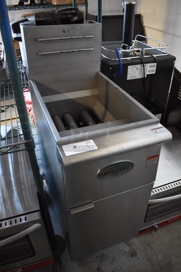 BRAND NEW! 2022 Mainstreet 541FF40N Stainless Steel Commercial Natural Gas Powered Deep Fat Fryer. 90,000 BTU. 15.5x30x48 - Image 3 of 6