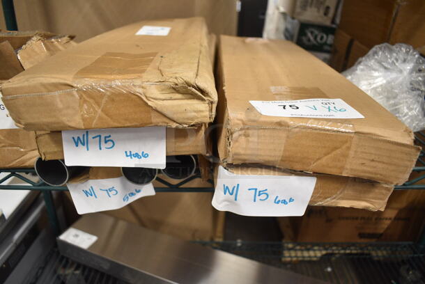 6 Various BRAND NEW SCRATCH AND DENT! Items; 4 Box 600LEGGALV12 Regency 20 1/2" Galvanized Steel Legs for Sinks - 4/Set, Regency 600TW3696G Table Leg Accessories. 6 Times Your Bid!  - Image 3 of 6