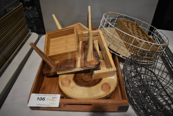 ALL ONE MONEY! Tabletop Lot of Various Items Including Plates, Bowls and Baskets! - Image 4 of 5