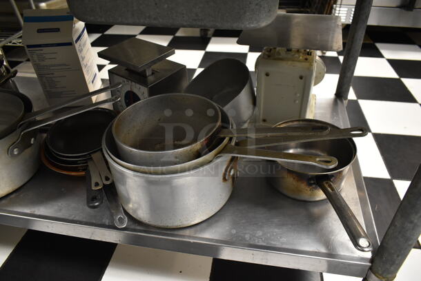 ALL ONE MONEY! Lot of Various Items Including Metal Colander and Sauce Pans. (kitchen) - Image 4 of 4