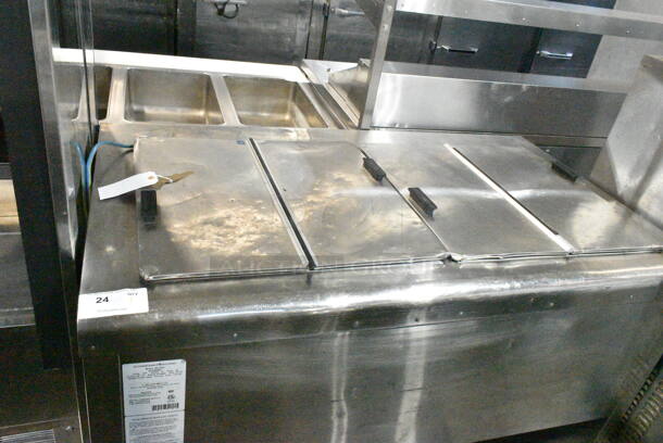C Nelson BD-8RB Stainless Steel Chest Freezer w/ 2 Center Hinge Lids on Commercial Casters. 115 Volts, 1 Phase. Tested and Working! - Image 2 of 9