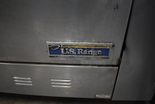 US Range Model S-6-26 Stainless Steel Commercial Natural Gas Powered 6 Burner Range w/ Oven, Over Shelf and Back Splash. 36x34x58 - Image 6 of 7