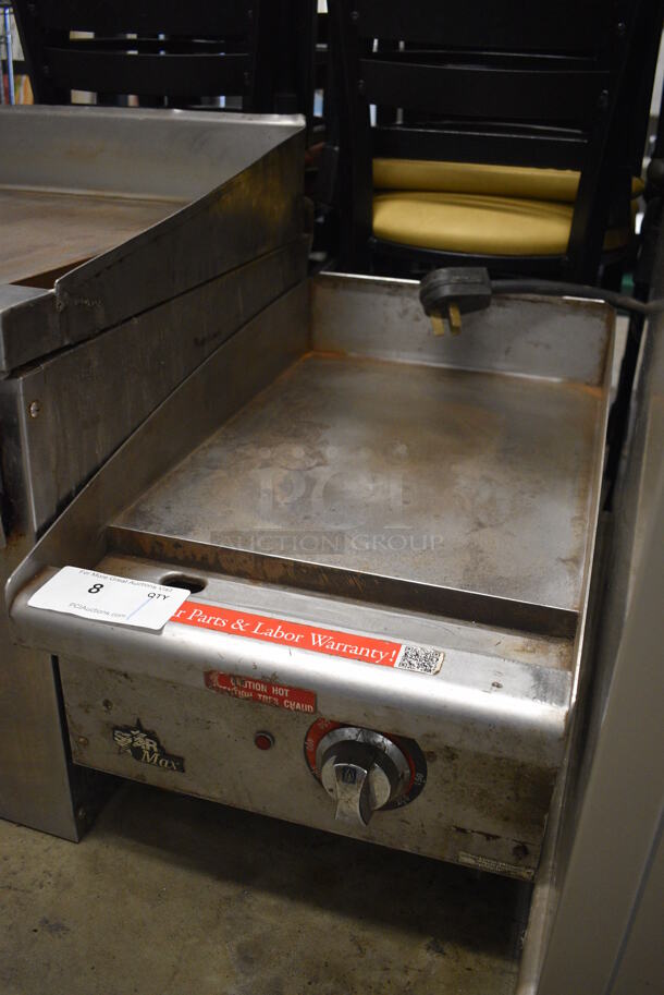 Star Max Stainless Steel Commercial Countertop Electric Powered Flat Top Griddle. 208-240 Volts, 1 Phase. 15x26x15 - Image 5 of 5