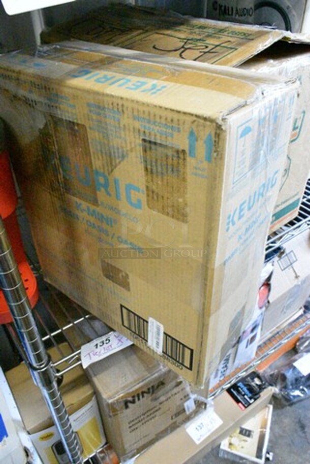 7 Various Items Including 4 Keurig Single Cup Coffee Machine, Yamaha HS5 Speaker, DeLonghi Dedica Single Cup Espresso Machine, Logitech Game Steering Wheel and Gas Pedals. 7 Times Your Bid!  - Image 3 of 12