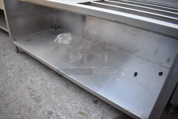 Stainless Steel Table w/ Over Shelf and Under Shelf. 70x31x41 - Image 4 of 4