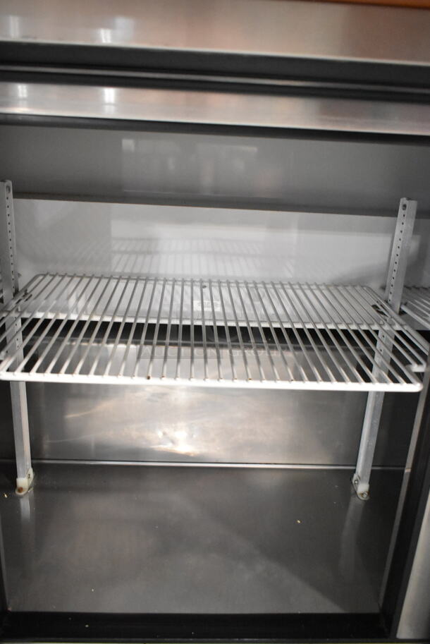 True TSSU-72-18 Stainless Steel Commercial Sandwich Salad Prep Table Bain Marie Mega Top on Commercial Casters. 115 Volts, 1 Phase. Tested and Working! - Image 6 of 8