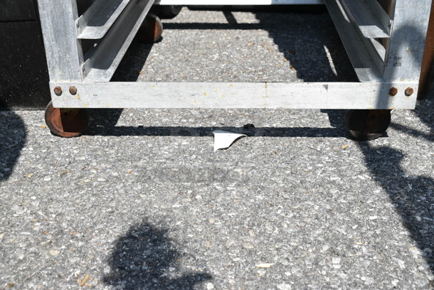 Metal Commercial Pan Transport Rack on Commercial Casters.  - Image 3 of 3