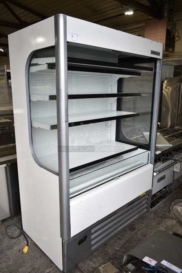 BRAND NEW SCRATCH AND DENT! Beverage Air VMHC-18 Metal Commercial Open Grab N Go Merchandiser w/ Metal Shelves. 120 Volts, 1 Phase. Tested and Working! - Image 3 of 9
