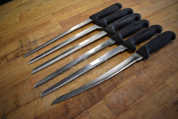 6 Sharpened Stainless Steel Serrated Knives. Includes 15". 6 Times Your Bid! - Image 4 of 5
