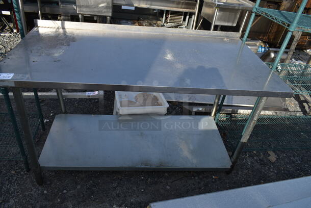 Stainless Steel Commercial Table w/ Under Shelf. 