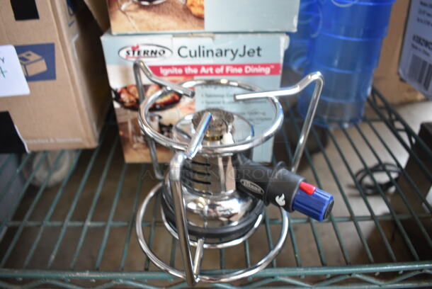 5 IN ORIGINAL BOX! Sterno Metal Countertop Culinary Jet. 6x6x5.5. 5 Times Your Bid!