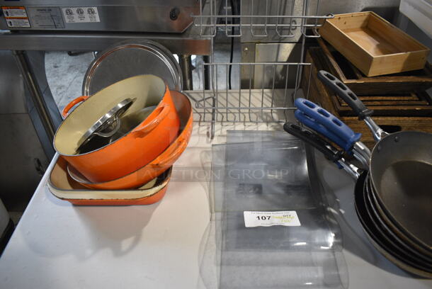 ALL ONE MONEY! Tabletop Lot of Various Items Including Plates, Metal Baskets and Bowls! - Image 7 of 7