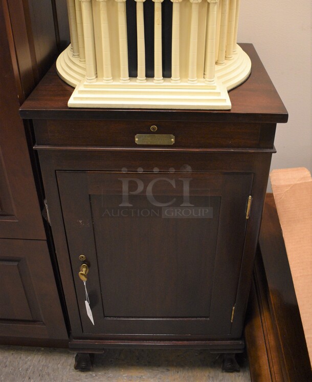 CUSTOM MADE! Wooden Single Door Cigar Humidor w/ Contents. - Image 1 of 9