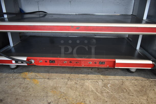 Hatco GR2SDH-48T Metal Commercial 3 Tier Warming Display Merchandiser. 120/208-230 Volts, 1 Phase.  - Image 6 of 9