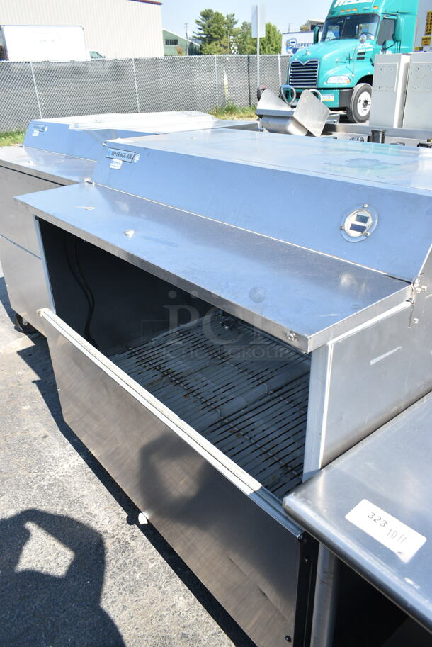 Beverage Air SMF49Y-1-S Stainless Steel Commercial Milk Cooler on Commercial Casters. Missing Front Piece. 115 Volts, 1 Phase. Tested and Powers On But Does Not Get Cold
 - Image 2 of 6