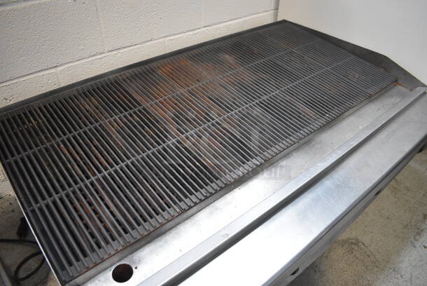 Thermatek Stainless Steel Commercial Countertop  Natural Gas Powered Charbroiler Grill. 48x31x14.5 - Image 6 of 7