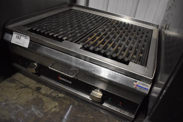 Omcan Stainless Steel Commercial Countertop Electric Powered Charbroiler Grill. 208-250 Volts, 1 Phase. 26.5x24x12 - Image 3 of 6
