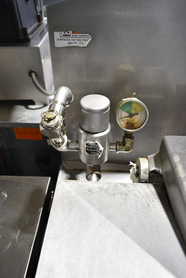 Henny Penny 600C Stainless Steel Commercial Floor Style Natural Gas Powered Pressure Fryer on Commercial Casters. 80,000 BTU.  - Image 2 of 9