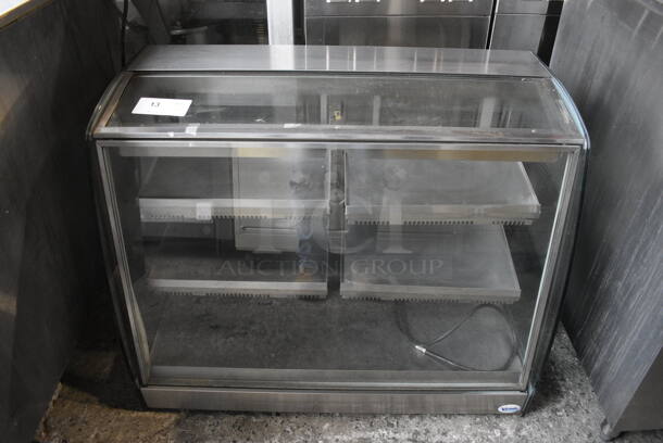 Vendo Stainless Steel Commercial Countertop Warming Merchandiser Display Case. 115 Volts, 1 Phase. 35x20x28. Tested and Working!