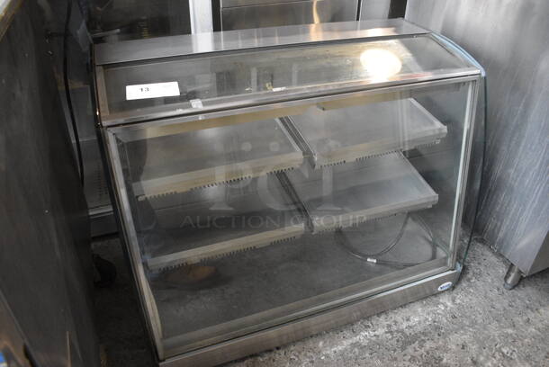 Vendo Stainless Steel Commercial Countertop Warming Merchandiser Display Case. 115 Volts, 1 Phase. 35x20x28. Tested and Working! - Image 3 of 6