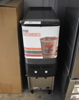 2012 Bunn JDF-2S Stainless Steel Commercial Countertop Refrigerated Drink Dispenser. 120 Volts, 1 Phase.