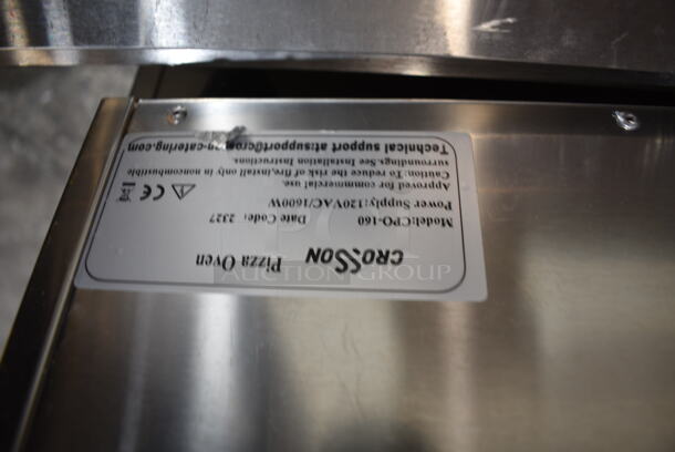 2023 Crosson CPO-160 Stainless Steel Commercial Countertop Electric Powered Pizza Oven w/ Broken Cooking Stone. 120 Volts, 1 Phase. Tested and Working! - Image 6 of 6