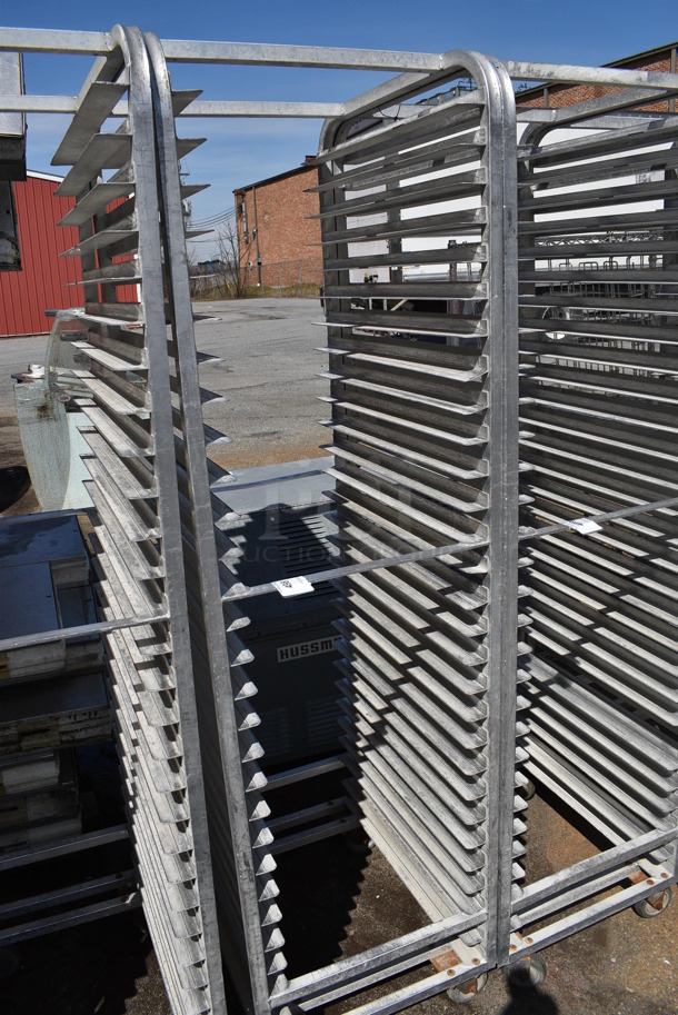 Metal Commercial Pan Transport Rack on Commercial Casters. 20.5x26x74 - Image 2 of 3