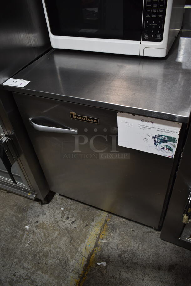 2017 Traulsen ULT27-R Stainless Steel Commercial Single Door Undercounter Cooler on Commercial Casters. 115 Volts, 1 Phase. - Item #1107731