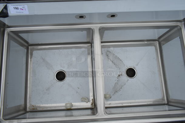 BRAND NEW SCRATCH AND DENT! Regency 600S22424 Stainless Steel Commercial 2 Bay Sink. No Legs. Bays 17x14 - Image 5 of 6