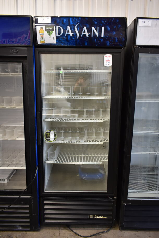 True GDM-26 Metal Commercial Single Door Reach In Cooler Merchandiser w/ Poly Coated Racks and Drink Sliders. 115 Volts, 1 Phase. Tested and Working! - Image 1 of 7