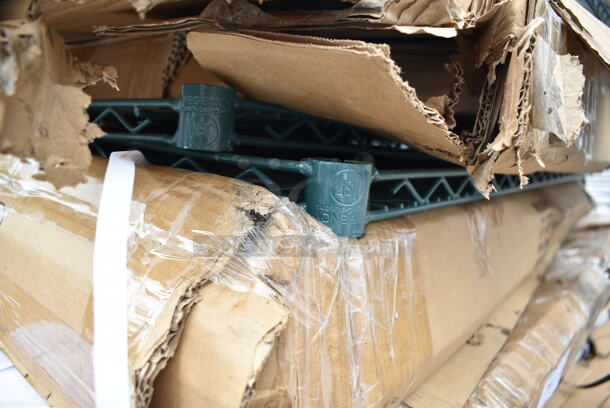 4 BRAND NEW SCRATCH AND DENT! Regency 460EG2448 24" x 48" NSF Green Epoxy Wire Shelf. 4 Times Your Bid! - Image 5 of 6